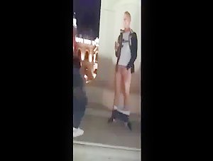 Sucking drunk cocks in public