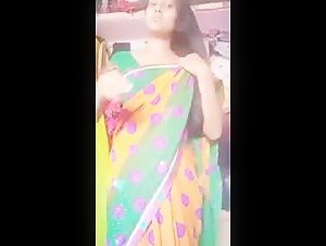 Indian aunty strips to make her best videos where she films her big boobs