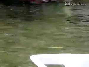 Dominicans fucking outdoors in the river